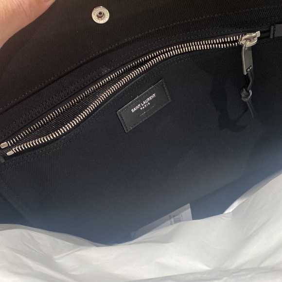 Saint Laurent Rive Gauche Cabas Canvas tote - Picture 7 of 8